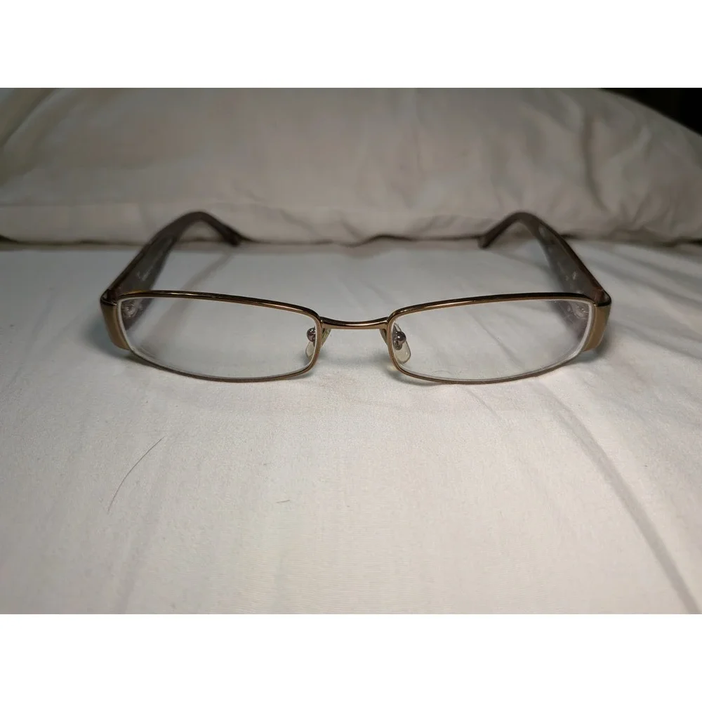 Versace MOD.1122-B 1061 Eyeglasses Brown Rectangular Full Rim Frames 51-17-135